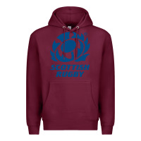 Burgundy scottish rugby Premium Hoodie - linhVisuals