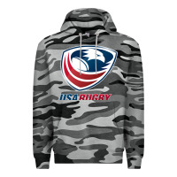 Slate Camo rugby Premium Hoodie - linhVisuals