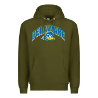 Army Green delaware sportss Premium Hoodie - linhVisuals