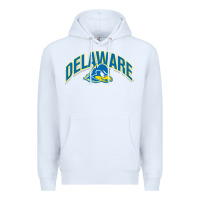 White delaware sportss Premium Hoodie - linhVisuals