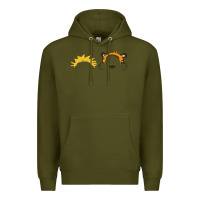 Army Green hobbes Premium Hoodie - linhVisuals