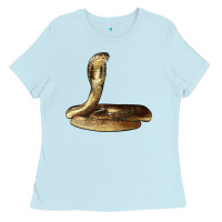 Baby Blue king cobra snake Ladies Tee - LillyAllenDesigns