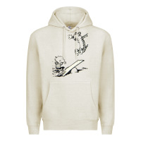 Oatmeal Heather hobbes Premium Hoodie - linhVisuals