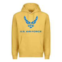 Antique Gold us force usaf distressed Premium Hoodie - linhVisuals