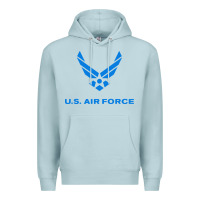 Blue Mist us force usaf distressed Premium Hoodie - linhVisuals