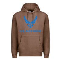 Chestnut us force usaf distressed Premium Hoodie - linhVisuals