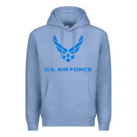 Colony Blue us force usaf distressed Premium Hoodie - linhVisuals