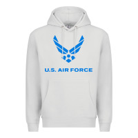 Dove Grey us force usaf distressed Premium Hoodie - linhVisuals