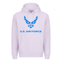Lilac us force usaf distressed Premium Hoodie - linhVisuals