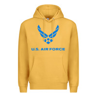Mustard us force usaf distressed Premium Hoodie - linhVisuals