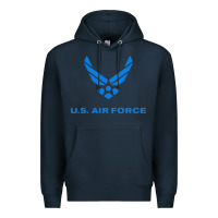 Navy us force usaf distressed Premium Hoodie - linhVisuals