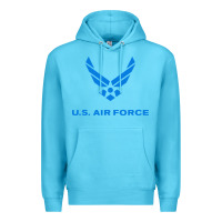 Ocean Blue us force usaf distressed Premium Hoodie - linhVisuals
