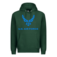 Sports Green us force usaf distressed Premium Hoodie - linhVisuals