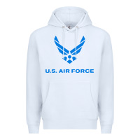 White us force usaf distressed Premium Hoodie - linhVisuals