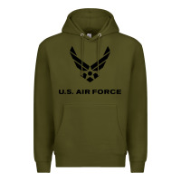 Army Green us air force usaf distressed Premium Hoodie - linhVisuals
