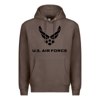 Coffee us air force usaf distressed Premium Hoodie - linhVisuals