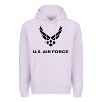 Lilac us air force usaf distressed Premium Hoodie - linhVisuals