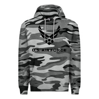 Slate Camo us air force usaf distressed Premium Hoodie - linhVisuals