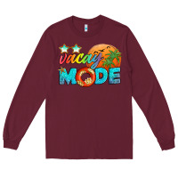 Burgundy vacay mode Long Sleeve Tee - Artiststas