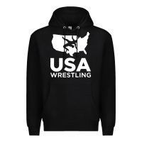 Black usa fight Premium Hoodie - linhVisuals