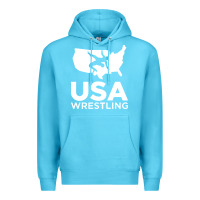Ocean Blue usa fight Premium Hoodie - linhVisuals