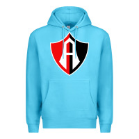 Ocean Blue Atlas Football Premium Hoodie - linhVisuals