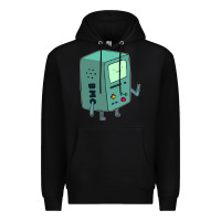 Black Bmo Adventure Time Premium Hoodie - linhVisuals