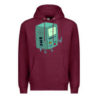 Burgundy Bmo Adventure Time Premium Hoodie - linhVisuals