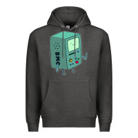 Charcoal Heather Bmo Adventure Time Premium Hoodie - linhVisuals
