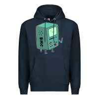 Navy Bmo Adventure Time Premium Hoodie - linhVisuals