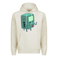 Oatmeal Heather Bmo Adventure Time Premium Hoodie - linhVisuals