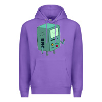 Purple Bmo Adventure Time Premium Hoodie - linhVisuals