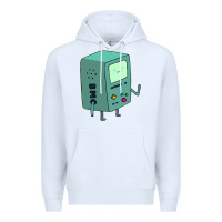 White Bmo Adventure Time Premium Hoodie - linhVisuals