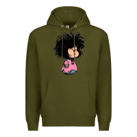 Army Green MAFALDA Premium Hoodie - linhVisuals