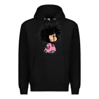 Black MAFALDA Premium Hoodie - linhVisuals