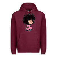 Burgundy MAFALDA Premium Hoodie - linhVisuals