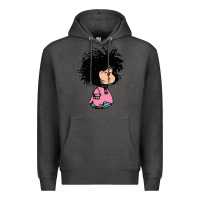 Charcoal Heather MAFALDA Premium Hoodie - linhVisuals