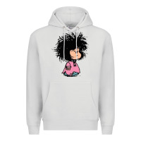 Dove Grey MAFALDA Premium Hoodie - linhVisuals