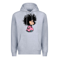 Heather Grey MAFALDA Premium Hoodie - linhVisuals