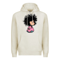 Oatmeal Heather MAFALDA Premium Hoodie - linhVisuals