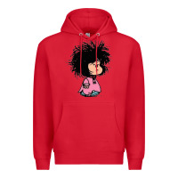 Red MAFALDA Premium Hoodie - linhVisuals