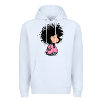 White MAFALDA Premium Hoodie - linhVisuals