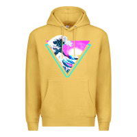 Antique Gold vaporwave aesthetic Premium Hoodie - linhVisuals
