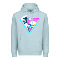 Blue Mist vaporwave aesthetic Premium Hoodie - linhVisuals