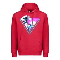 Cardinal vaporwave aesthetic Premium Hoodie - linhVisuals
