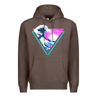 Coffee vaporwave aesthetic Premium Hoodie - linhVisuals