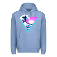 Colony Blue vaporwave aesthetic Premium Hoodie - linhVisuals