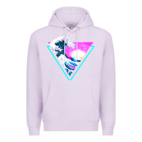 Lilac vaporwave aesthetic Premium Hoodie - linhVisuals