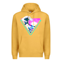Mustard vaporwave aesthetic Premium Hoodie - linhVisuals
