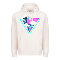 Pale Pink vaporwave aesthetic Premium Hoodie - linhVisuals